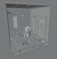 My first attempt at making a 3D scenario, the two character models are from the original game.